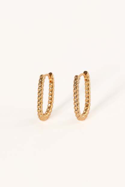 Fabian Hoop Earrings - Gold-Sunny Prom