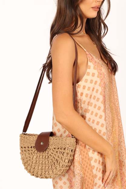 Isle Straw Crossbody Bag - Natural-Sunny Prom