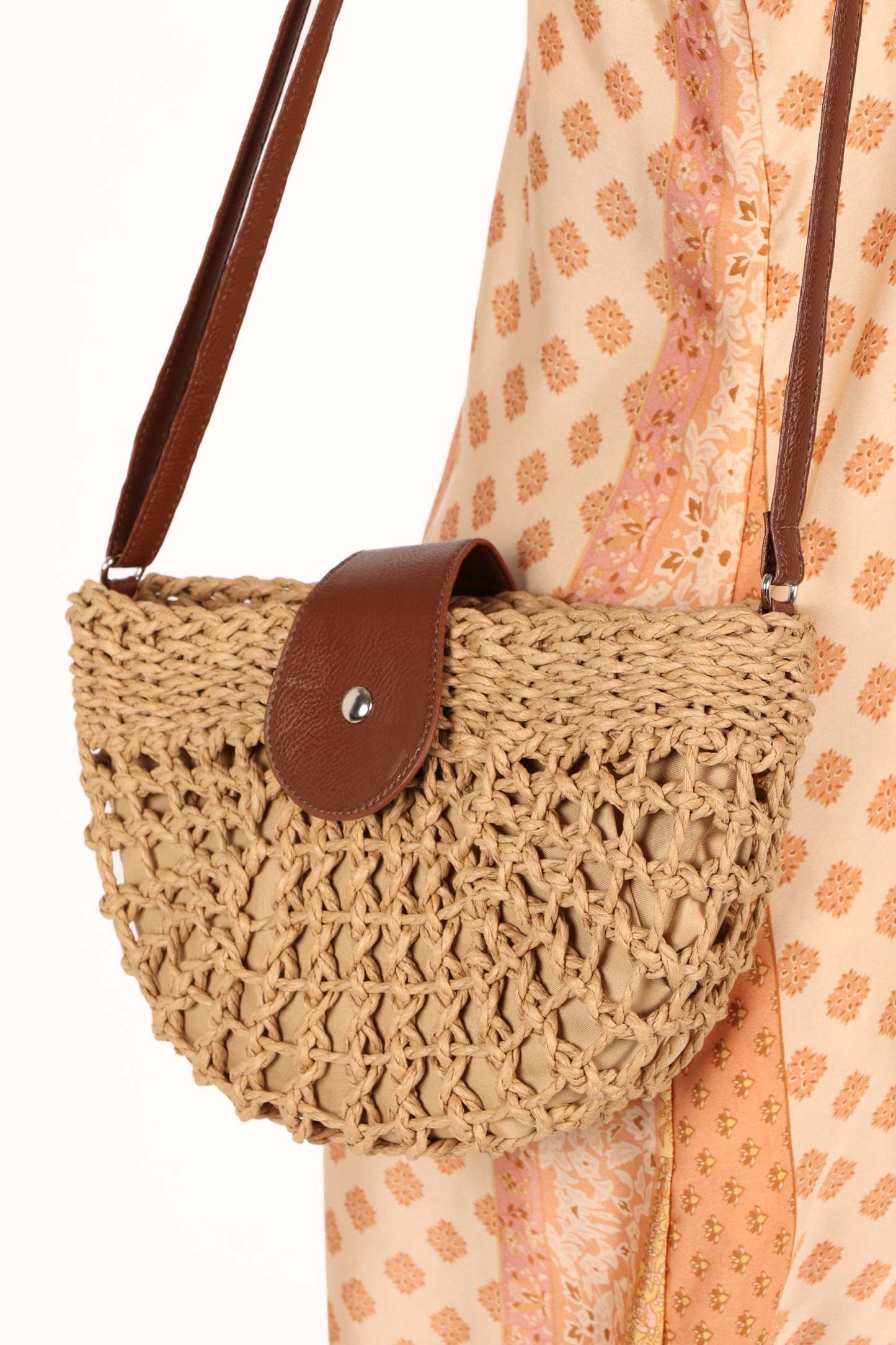 Isle Straw Crossbody Bag - Natural-Sunny Prom