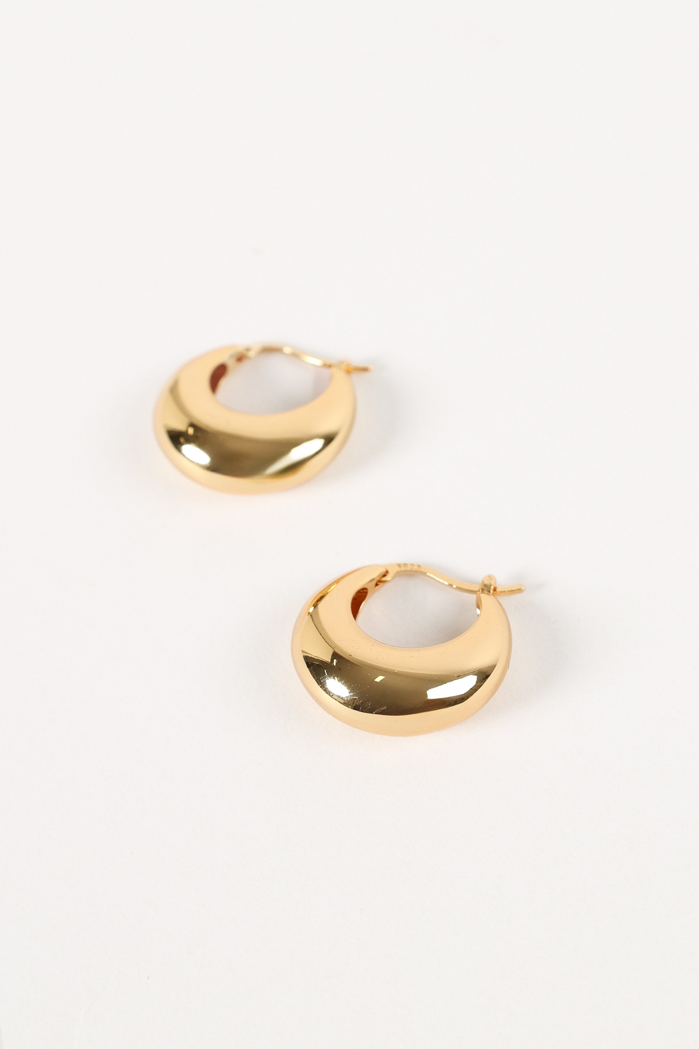 Lainey Hoop Earrings - Gold-Sunny Prom