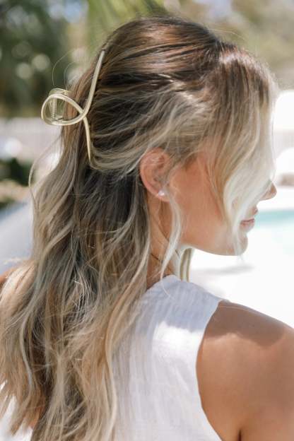 Linda Hair Clip - Gold-Sunny Prom