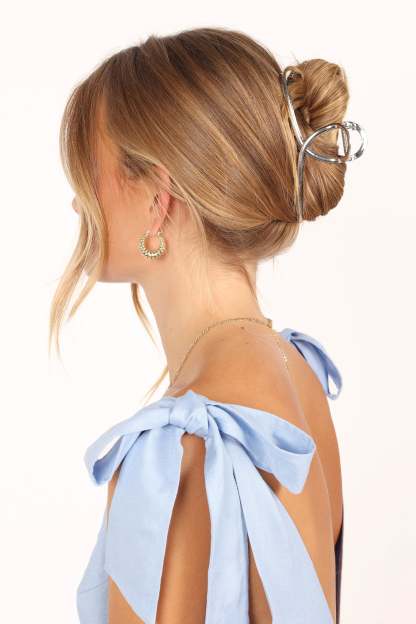 Linda Hair Clip - Silver-Sunny Prom