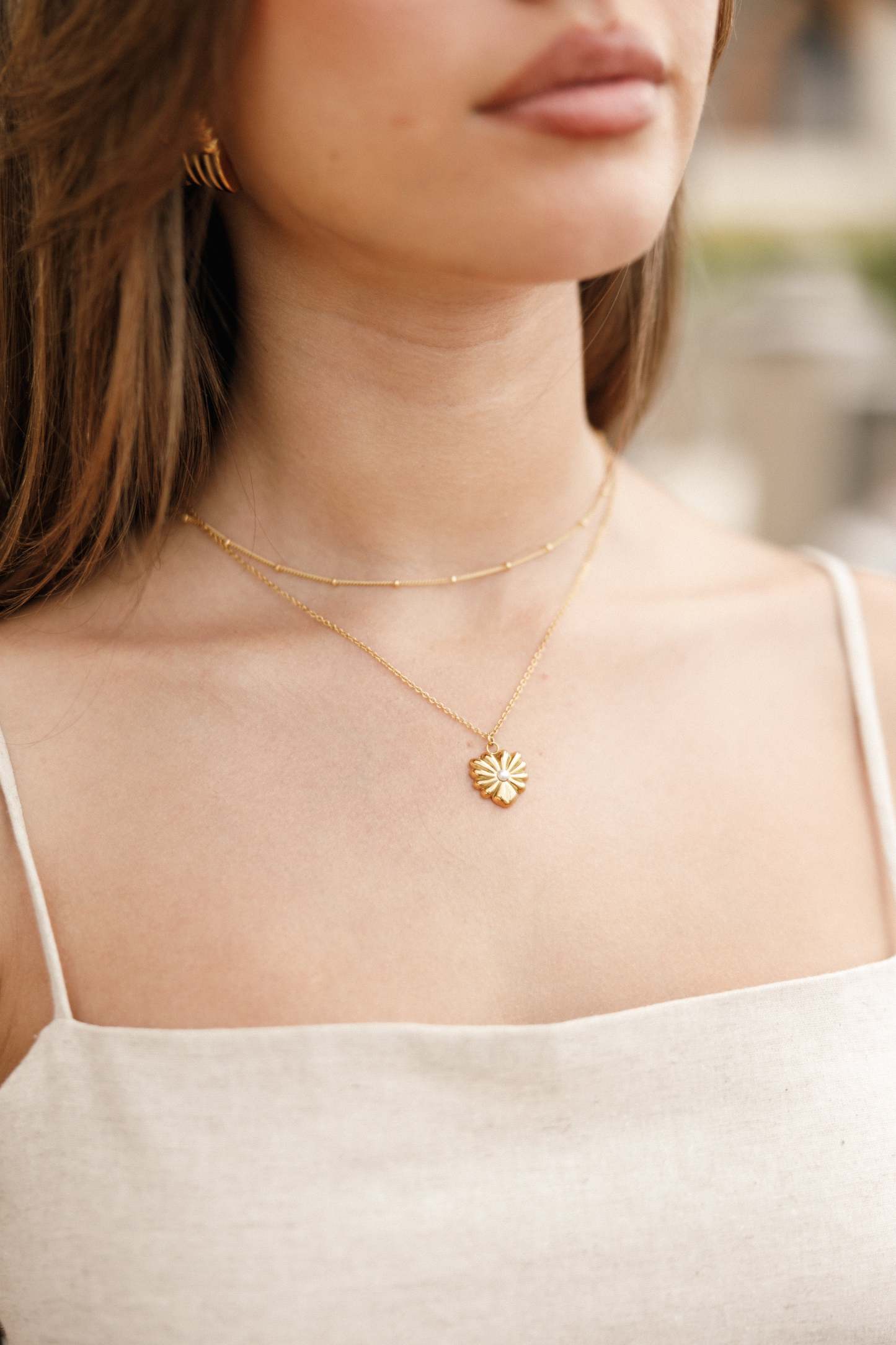 Madison Necklace - Gold-Sunny Prom
