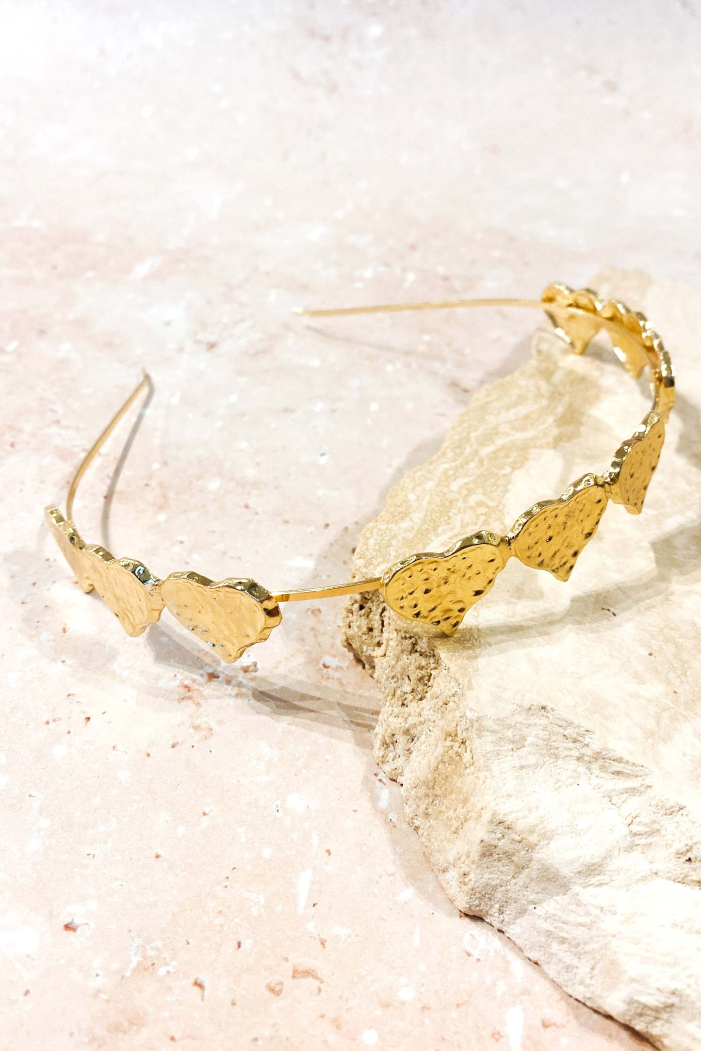 Mi Amore Headband - Gold-Sunny Prom