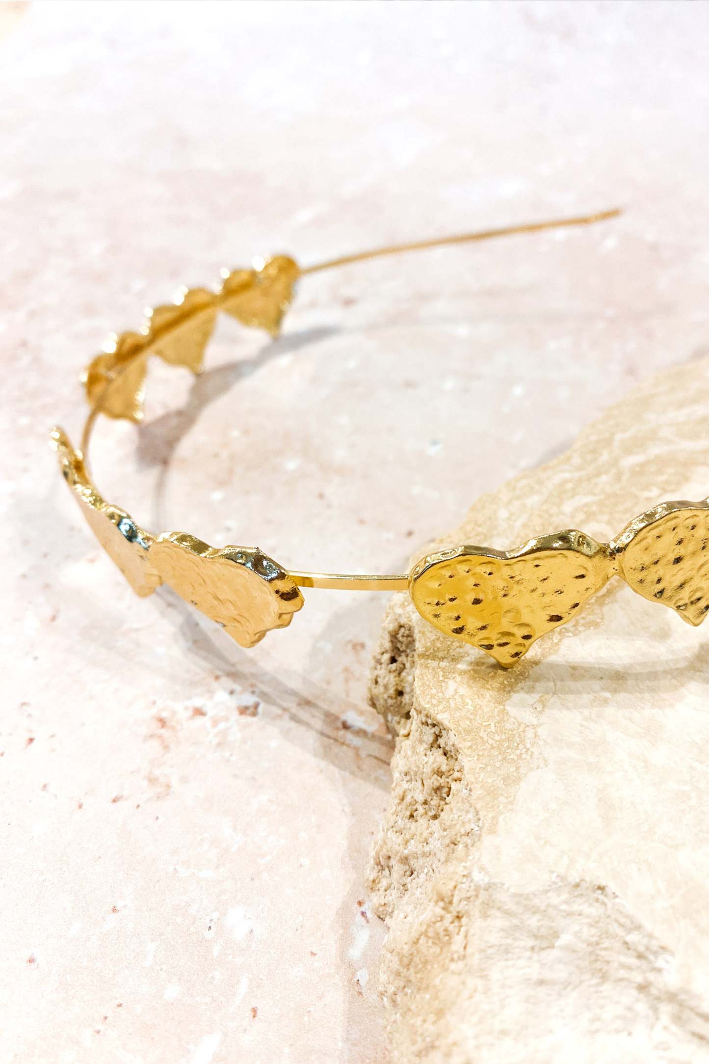 Mi Amore Headband - Gold-Sunny Prom