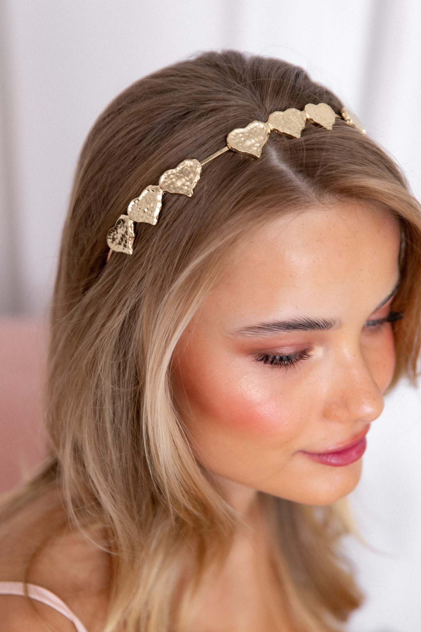 Mi Amore Headband - Gold-Sunny Prom
