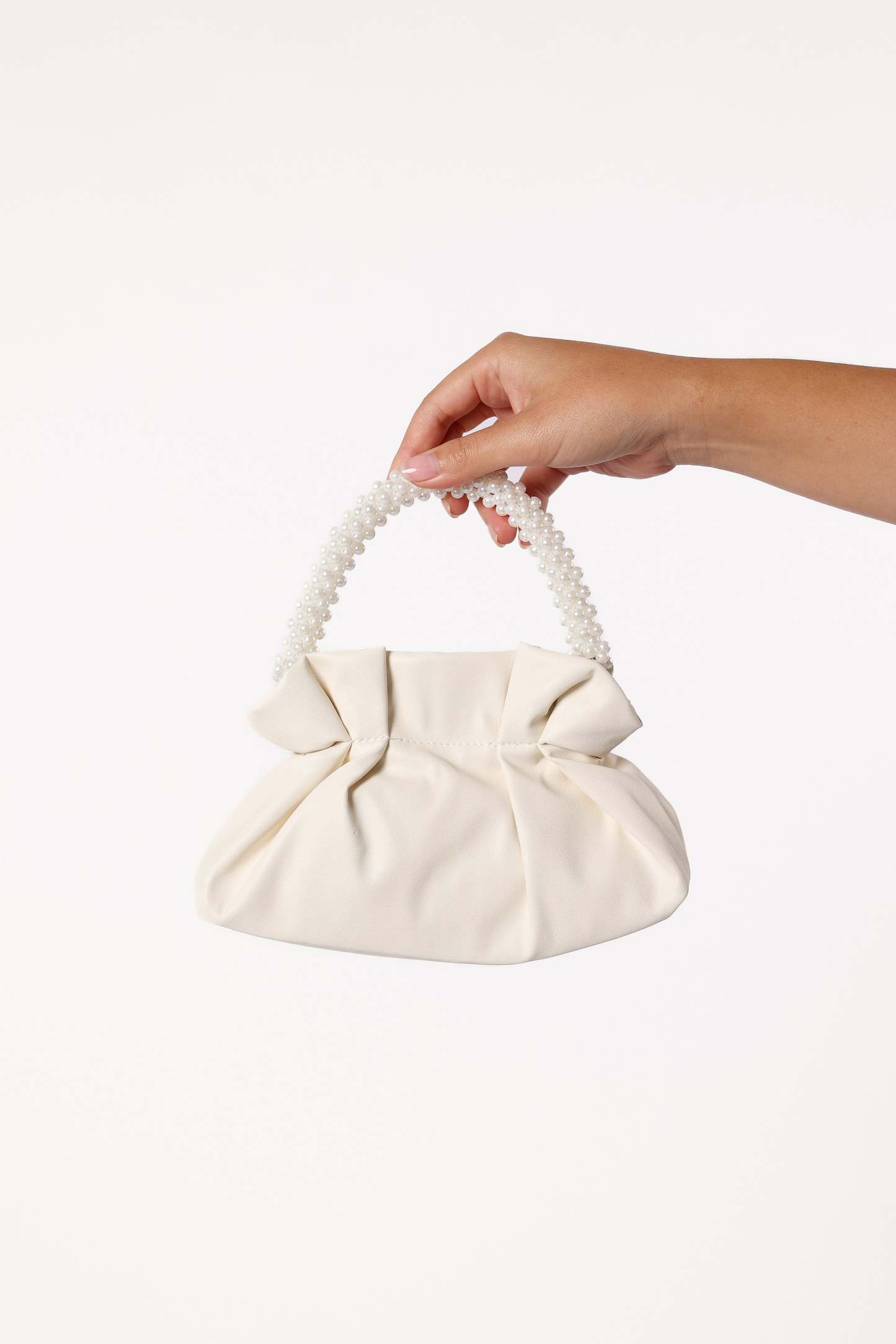 Mia Pearl Bag - White-Sunny Prom