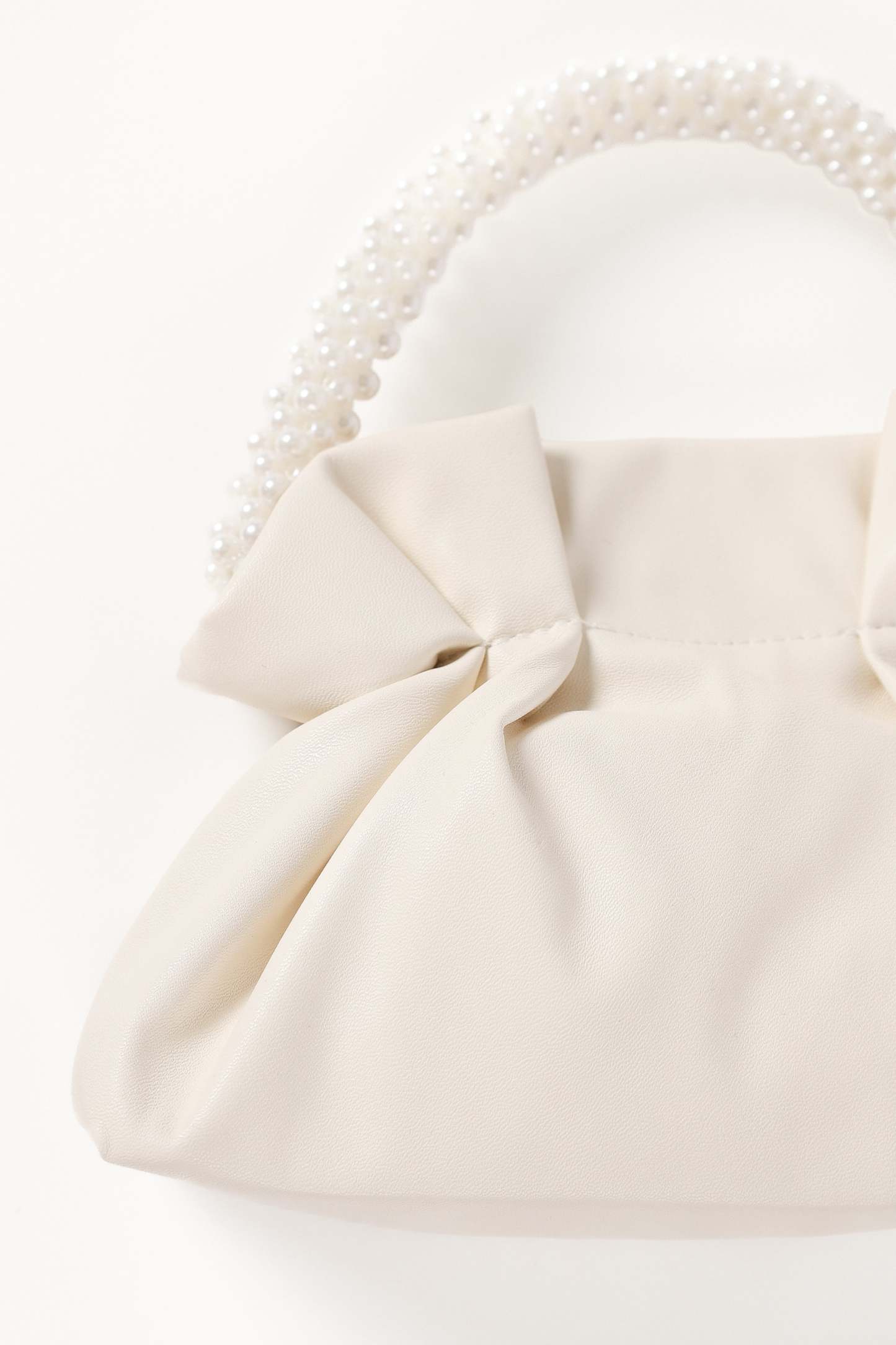 Mia Pearl Bag - White-Sunny Prom