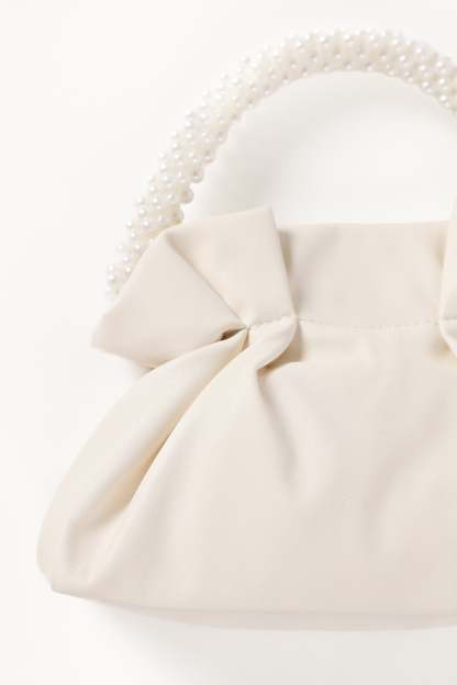 Mia Pearl Bag - White-Sunny Prom