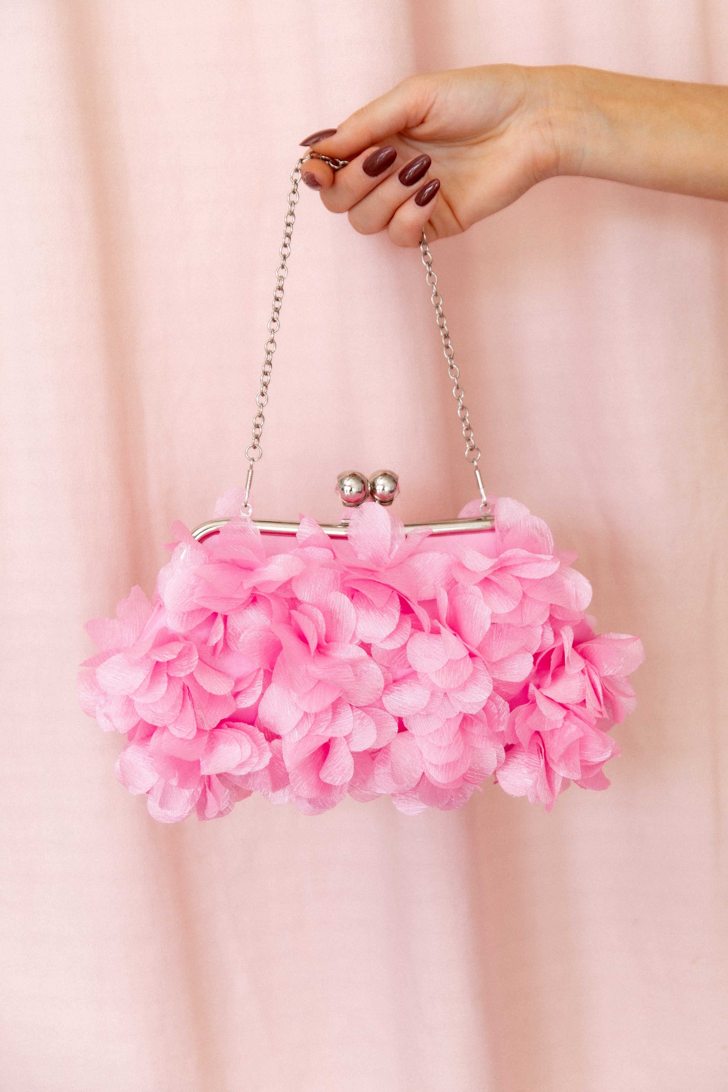 Mon Amour Floral Clutch - Pink-Sunny Prom