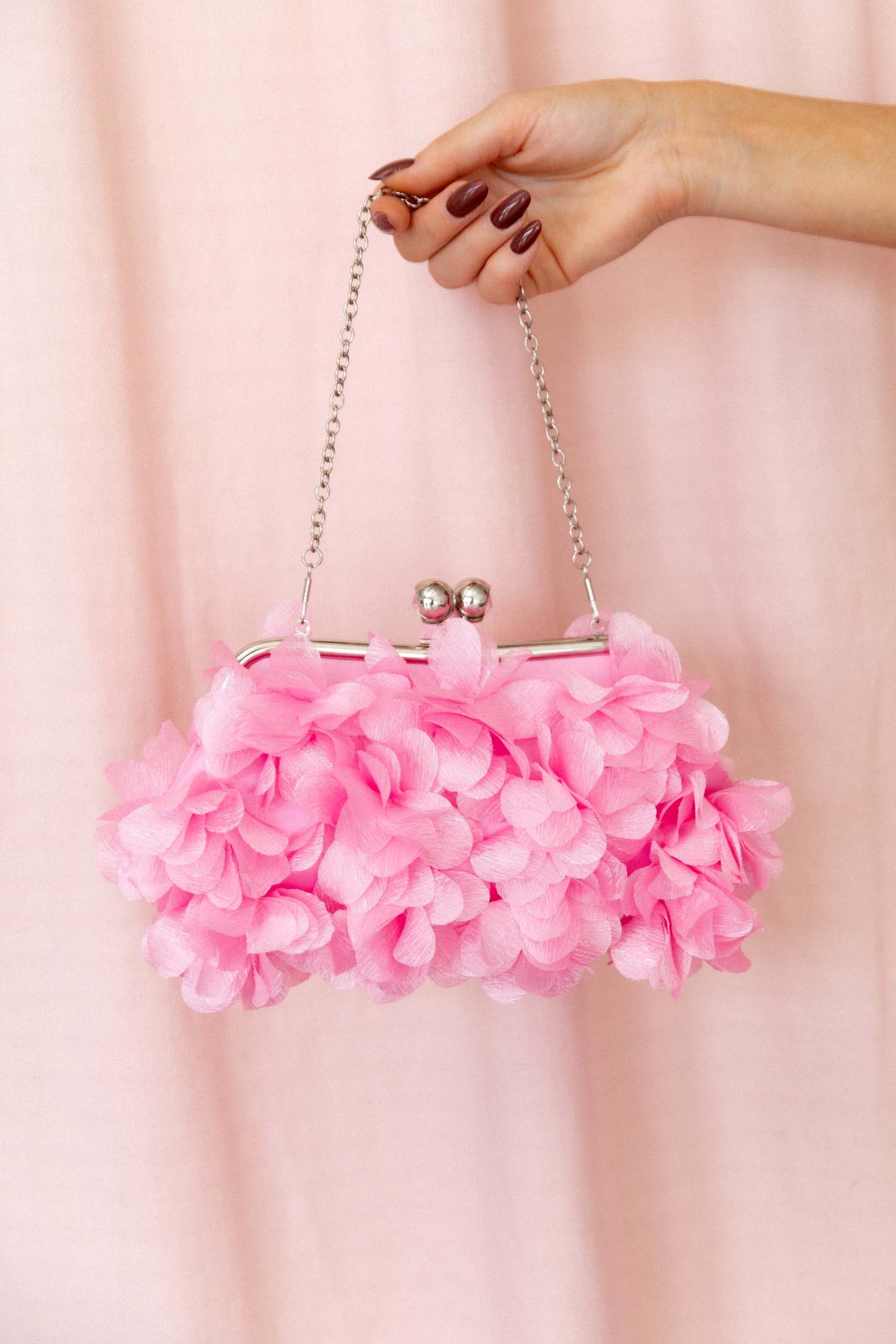 Mon Amour Floral Clutch - Pink-Sunny Prom