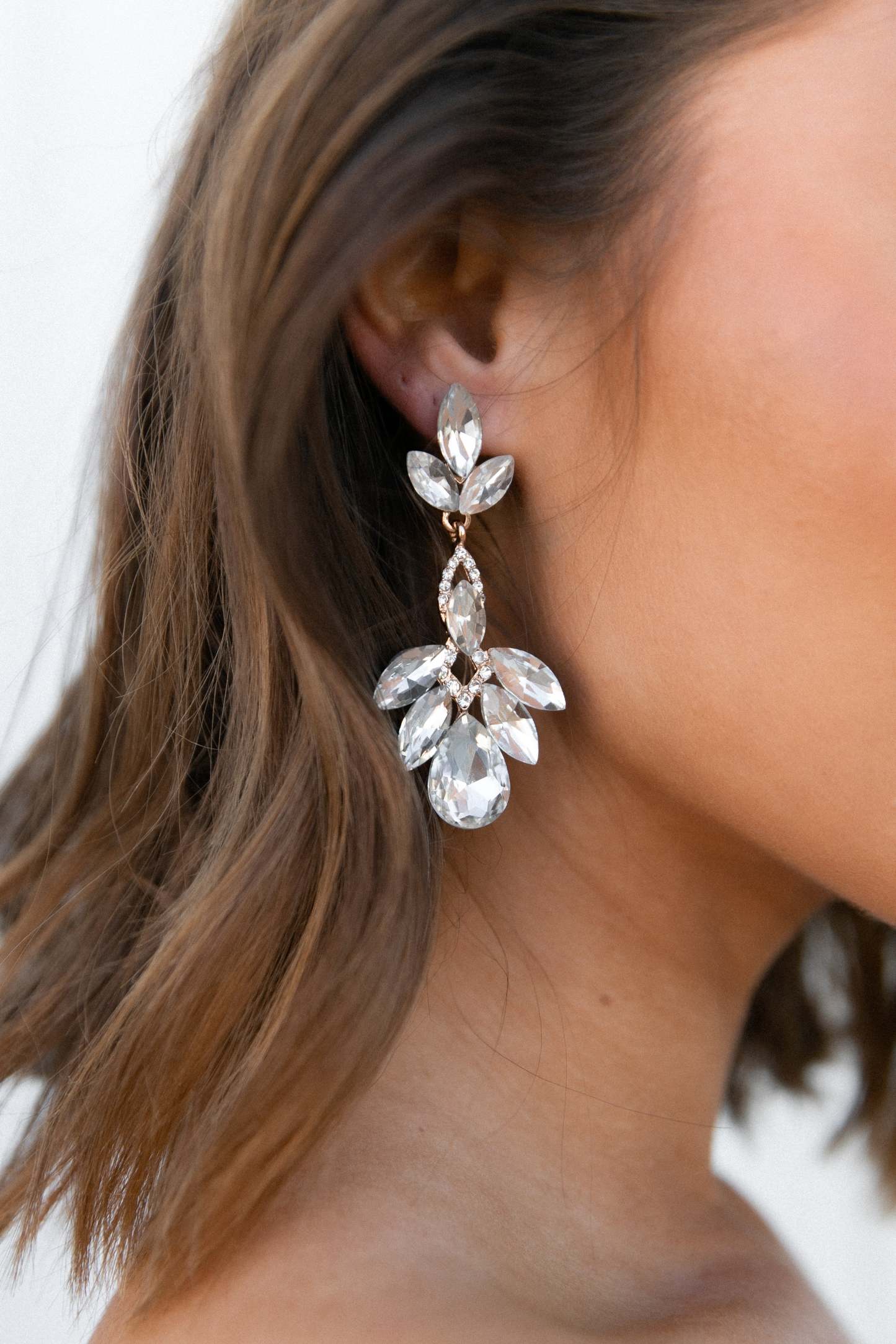 Sasha Statement Drop Earrings - Gold-Sunny Prom
