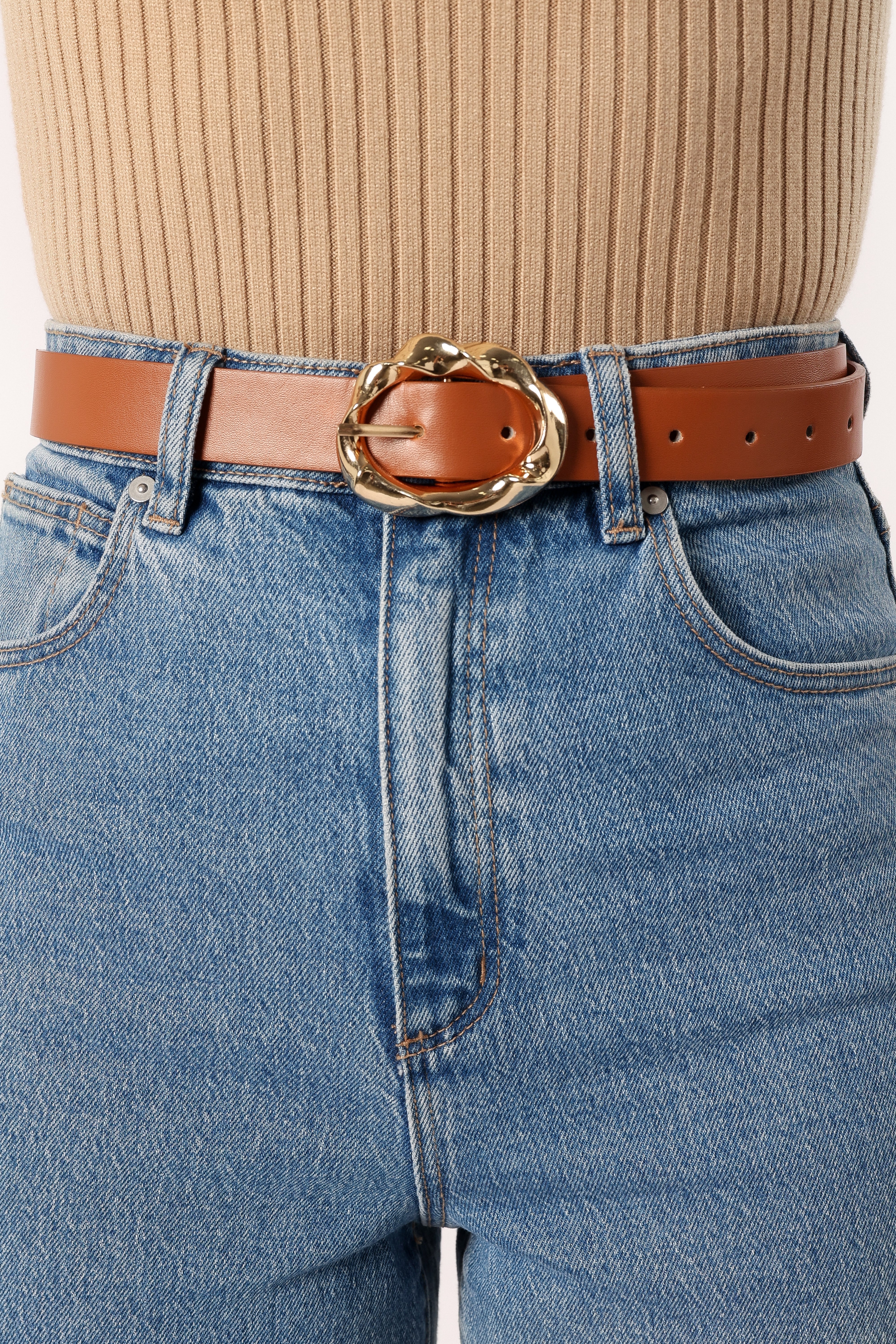 Serena Belt - Tan Gold-Sunny Prom