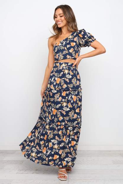 Deaville Skirt - Navy-Sunny Prom