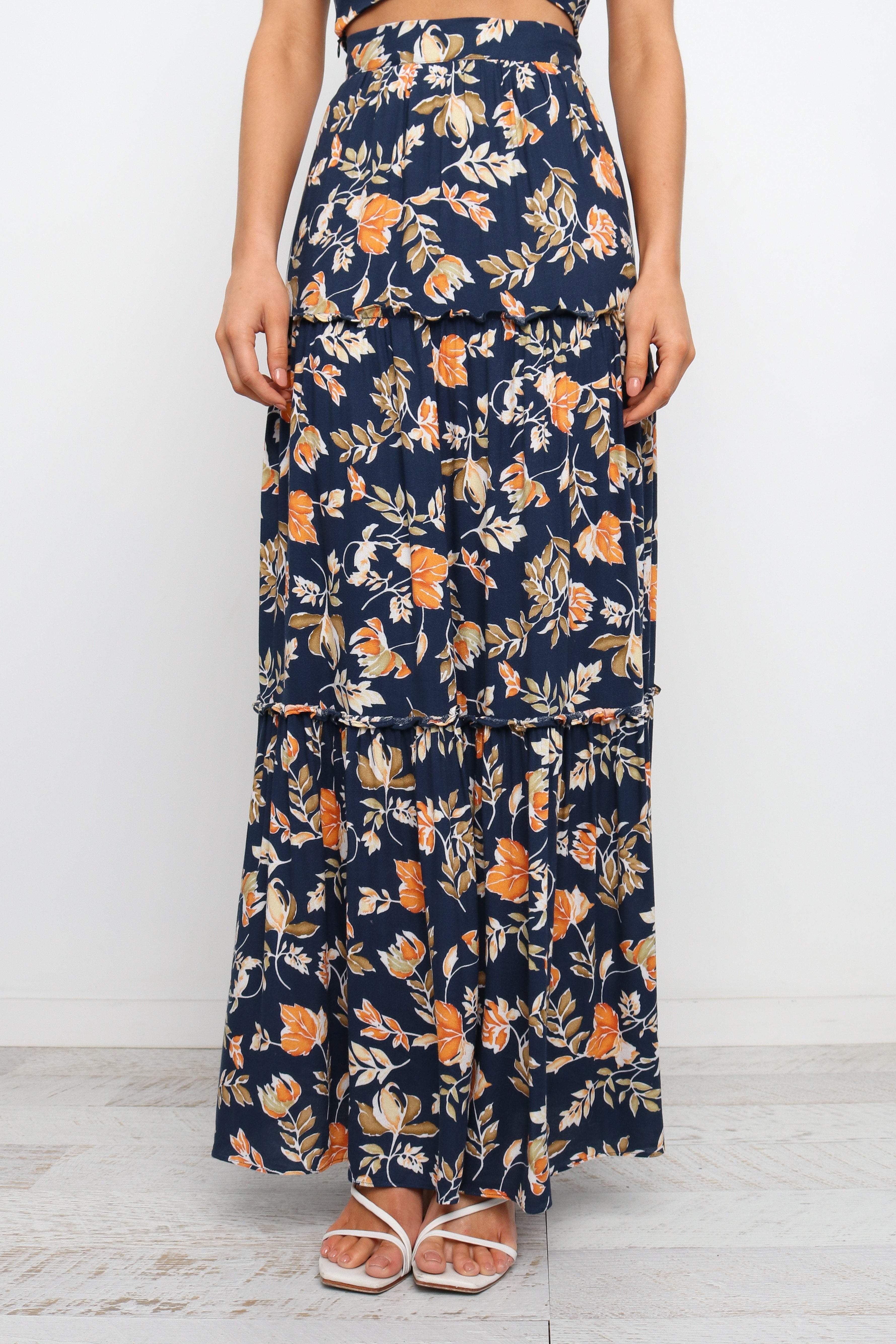 Deaville Skirt - Navy-Sunny Prom