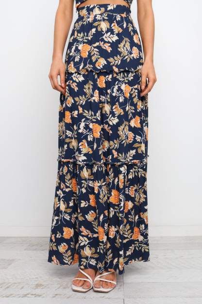 Deaville Skirt - Navy-Sunny Prom