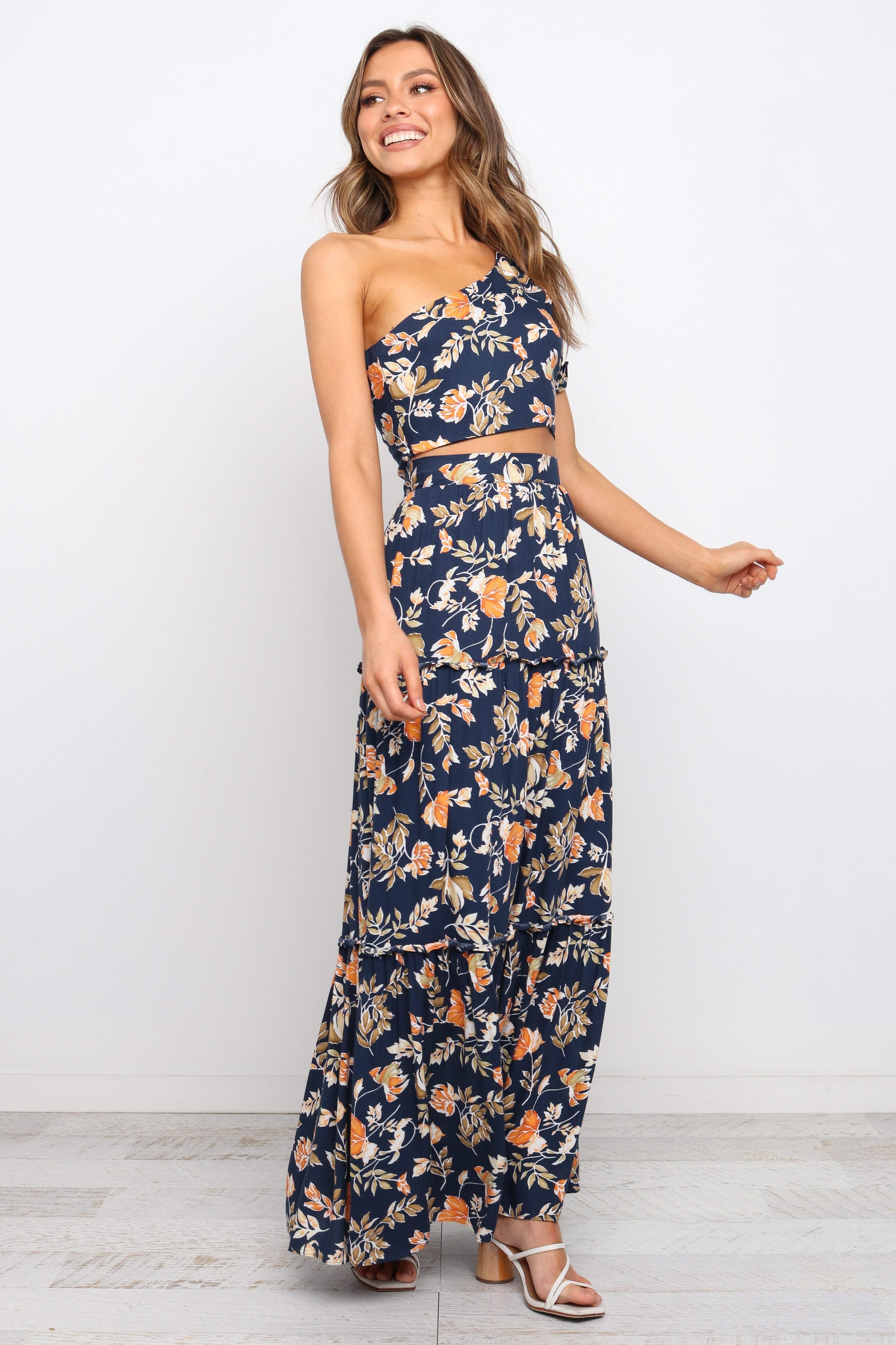Deaville Skirt - Navy-Sunny Prom