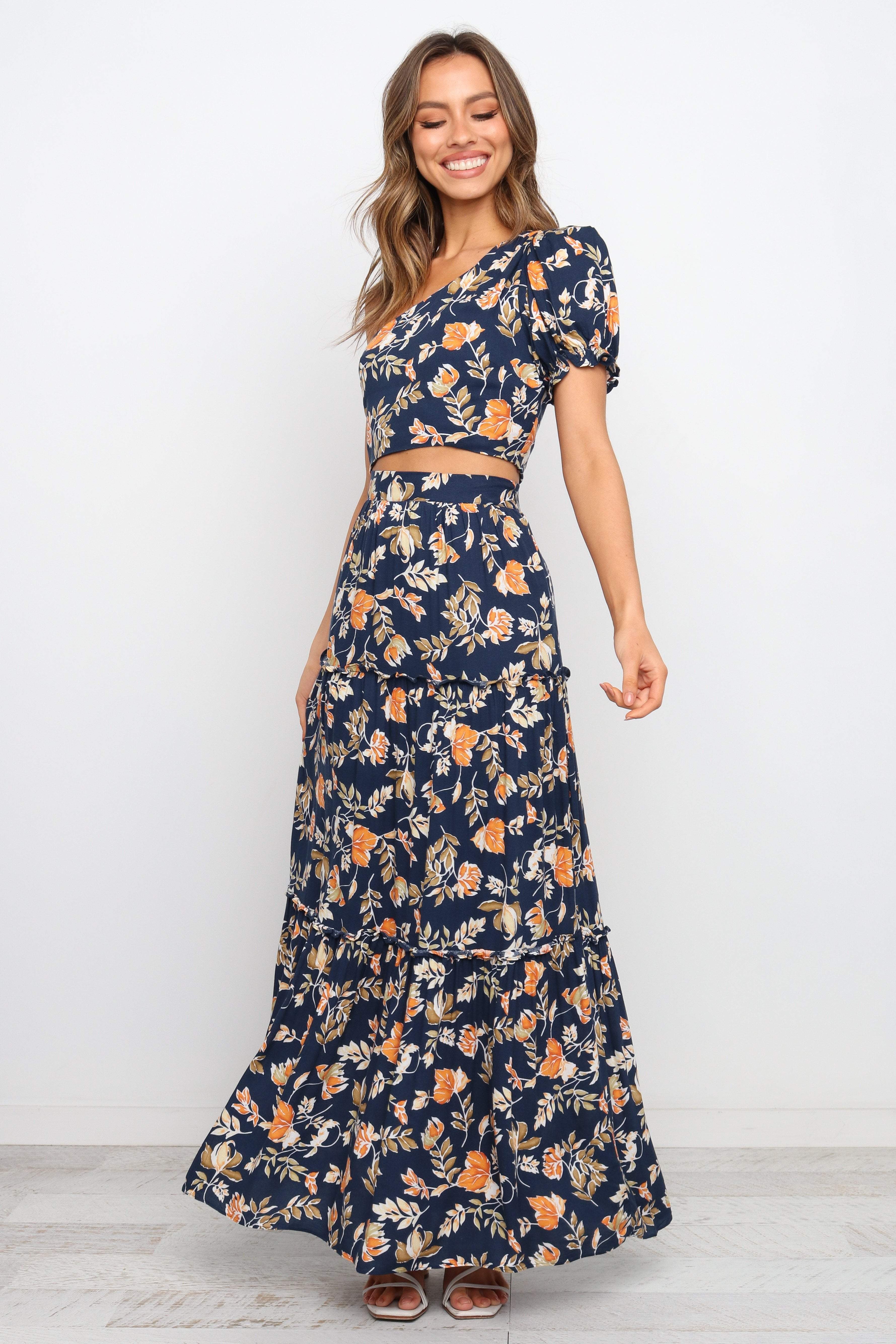Deaville Skirt - Navy-Sunny Prom