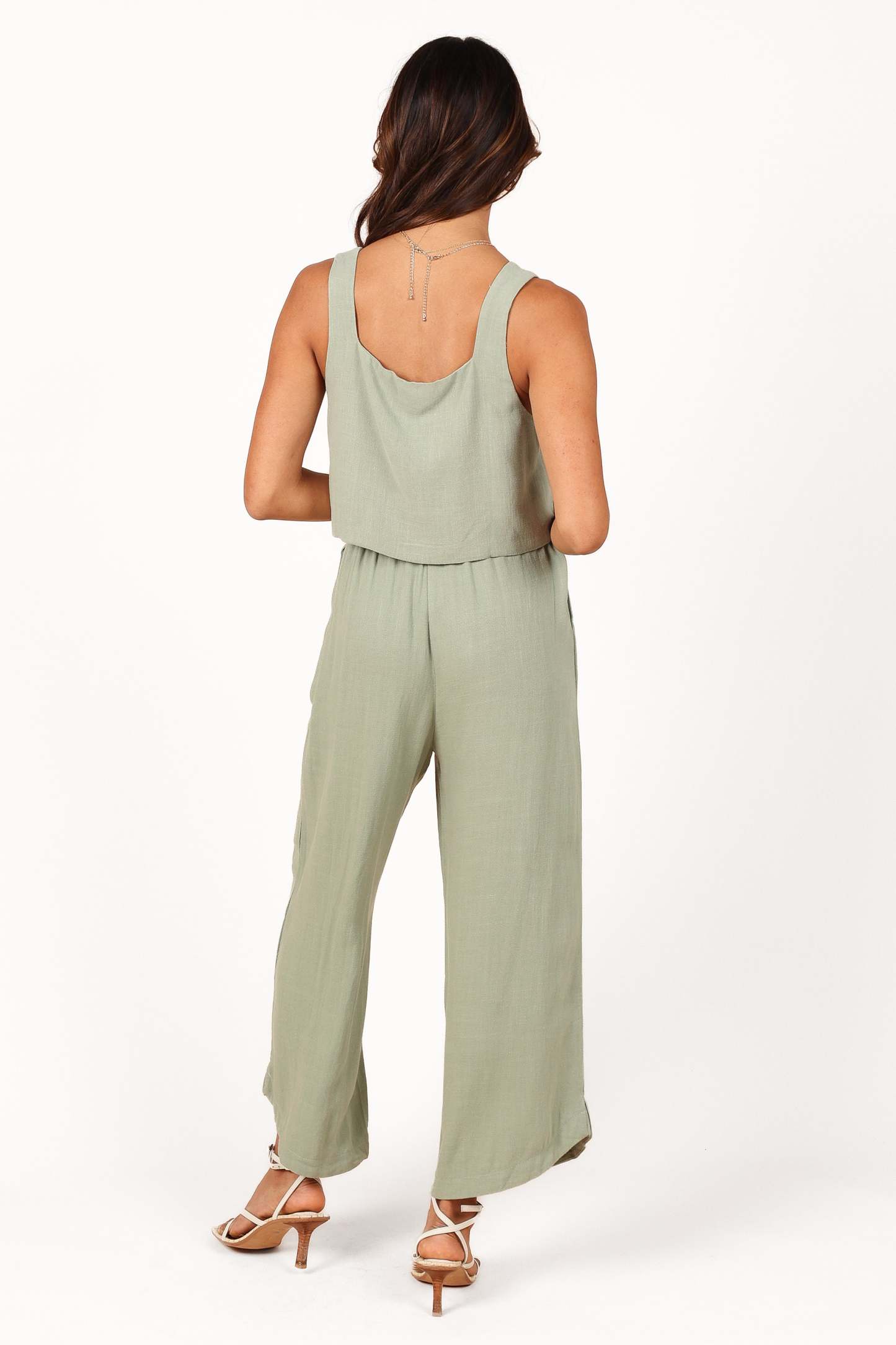 Eleanor High Waisted Pants - Green-Sunny Prom
