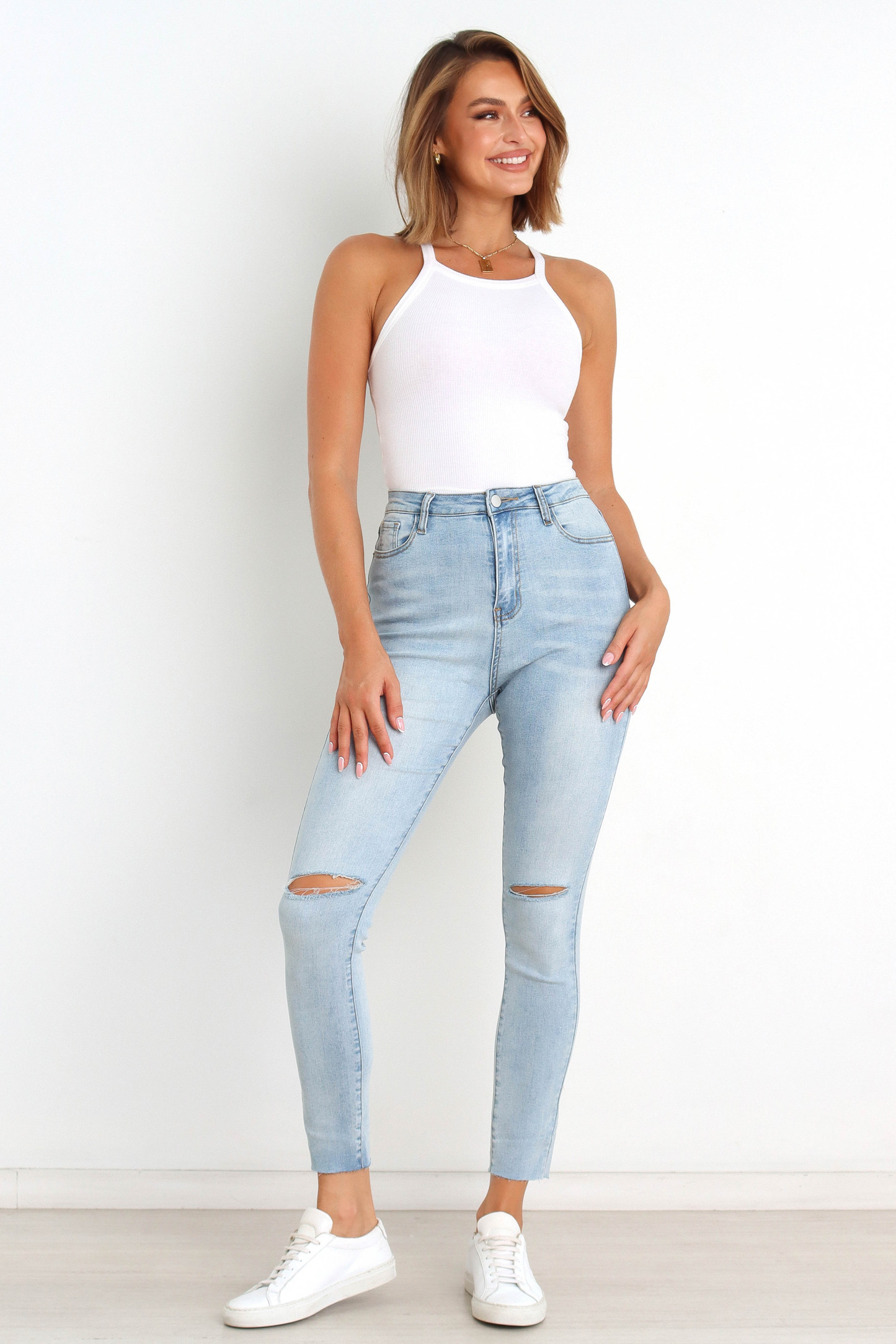 Hadie Jeans - Light Blue Wash-Sunny Prom