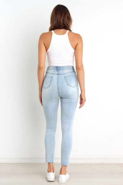 Hadie Jeans - Light Blue Wash-Sunny Prom