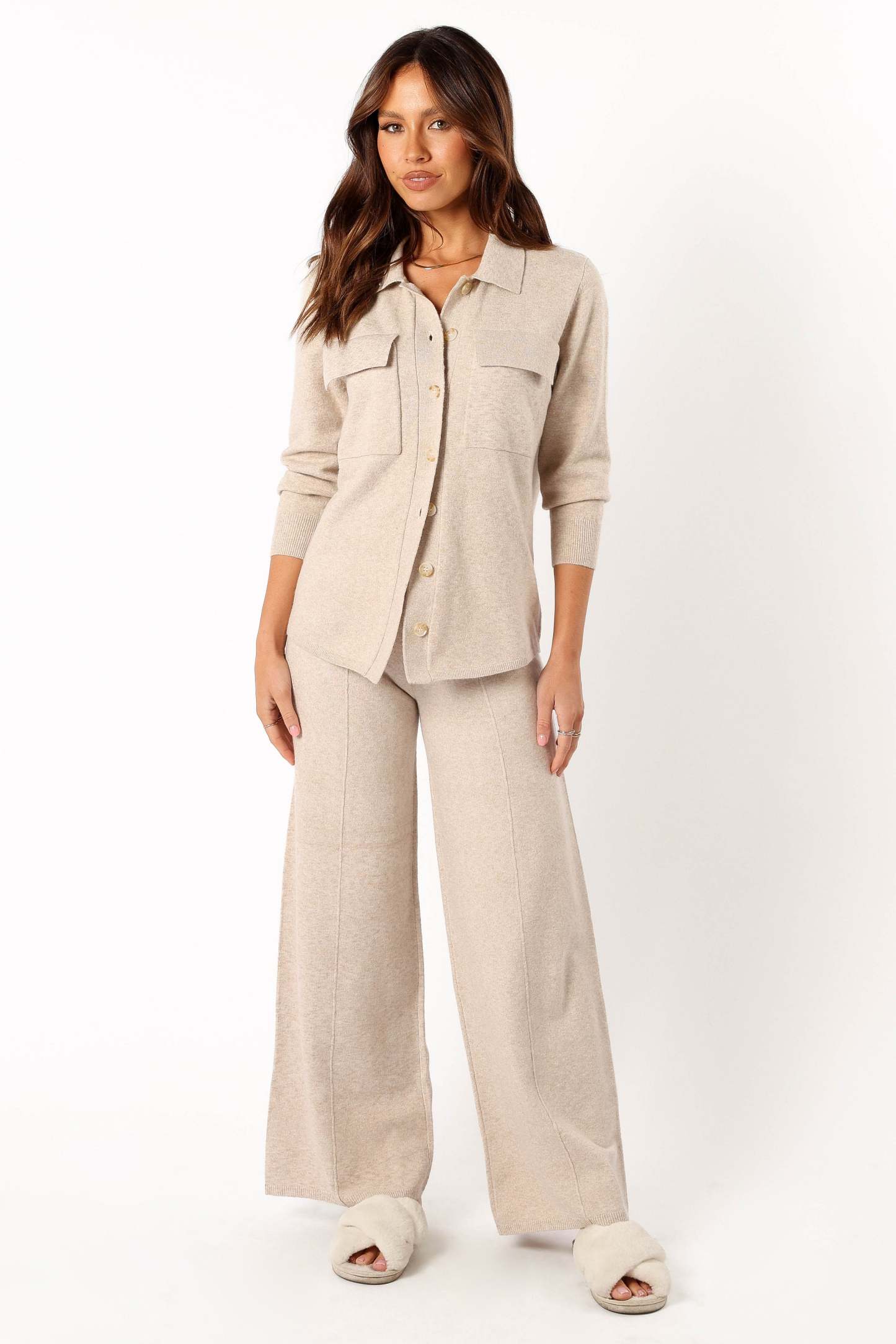 Hailee Pants - Oatmeal-Sunny Prom