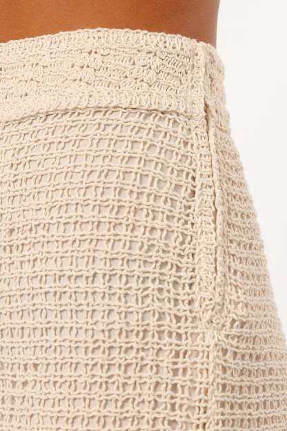 Harlowe Knit Shorts - Natural-Sunny Prom
