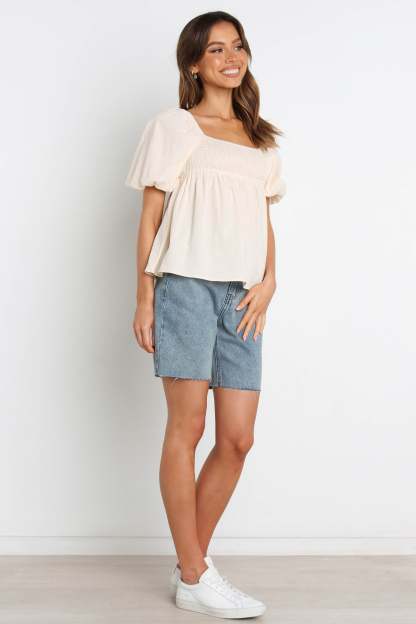 Hodgeman Shorts - Mid Wash-Sunny Prom
