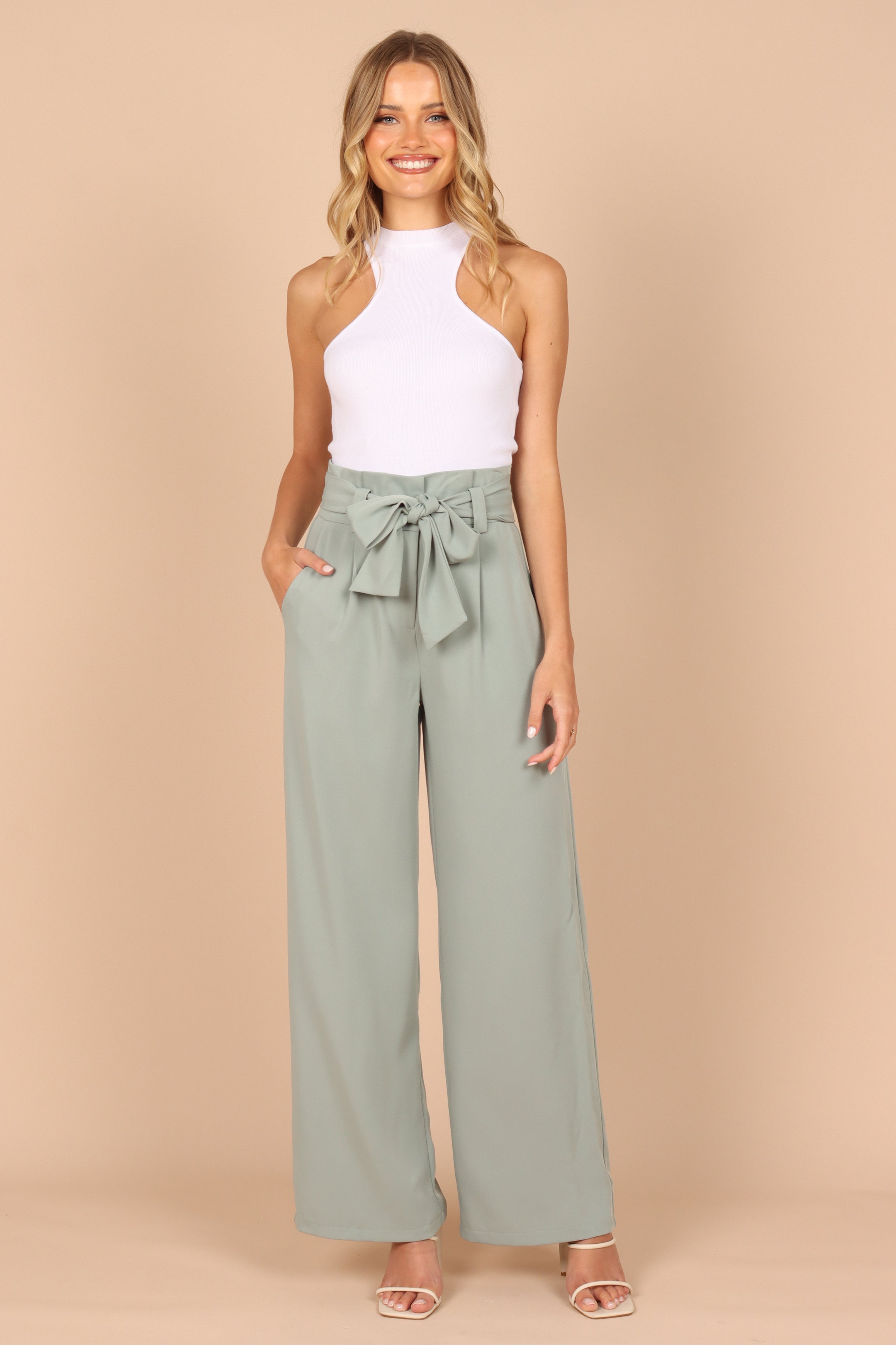 Kieran Pants - Sage Green-Sunny Prom