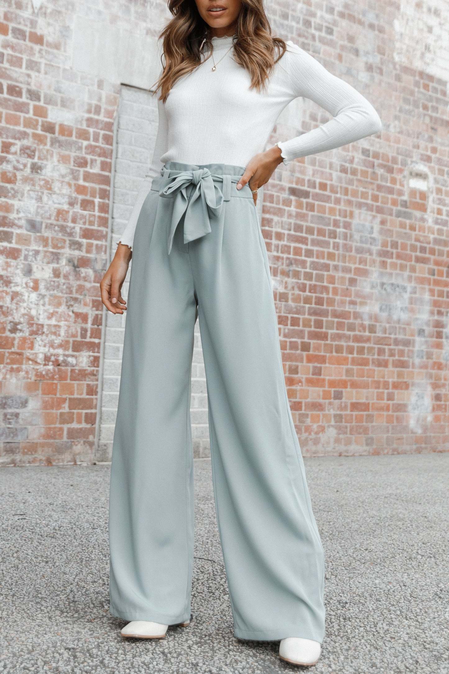 Kieran Pants - Sage Green-Sunny Prom