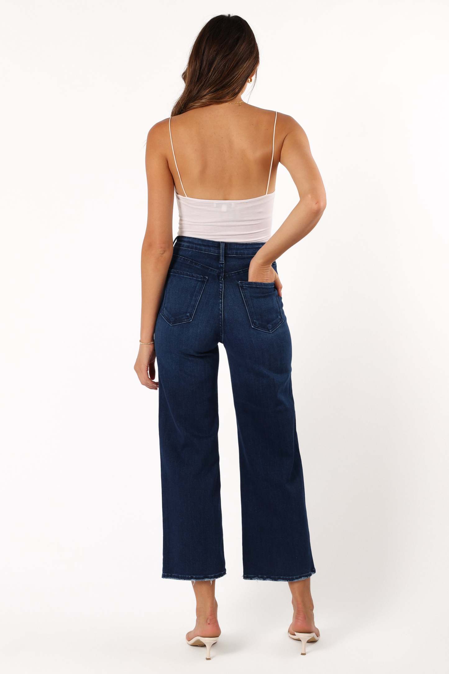 Kinsley High Rise Wide Leg Jean - Dark Denim-Sunny Prom