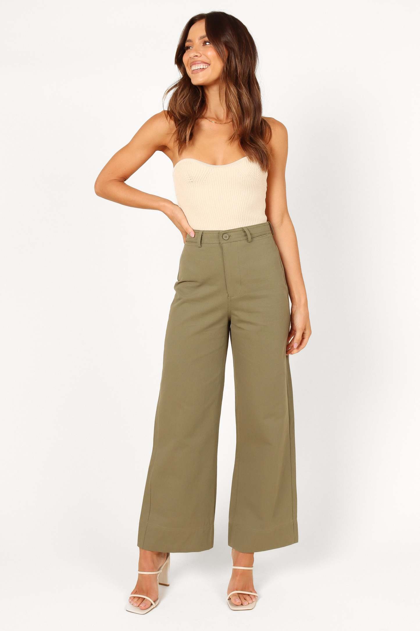 Lawrence Pant - Olive Green-Sunny Prom