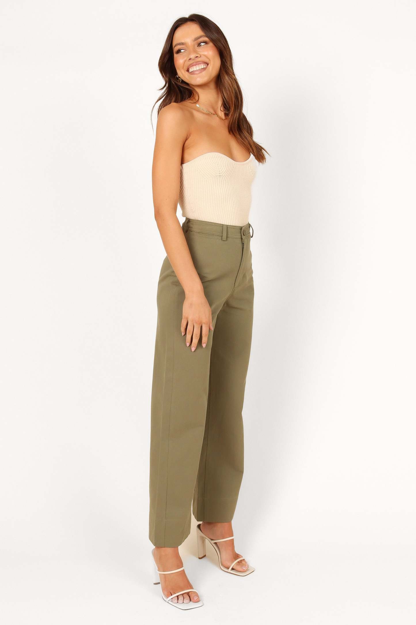 Lawrence Pant - Olive Green-Sunny Prom