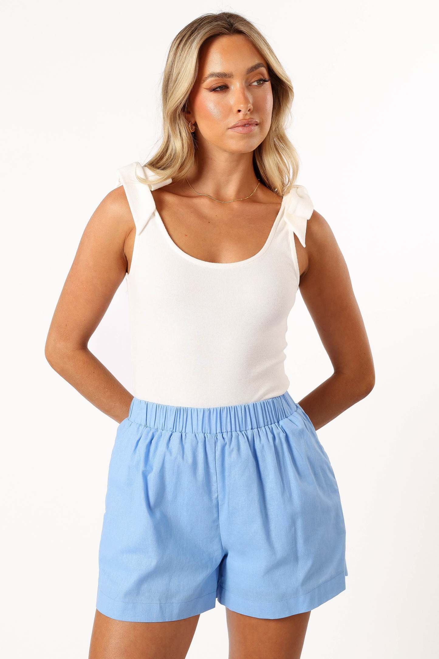 Lyra Shorts - Blue-Sunny Prom
