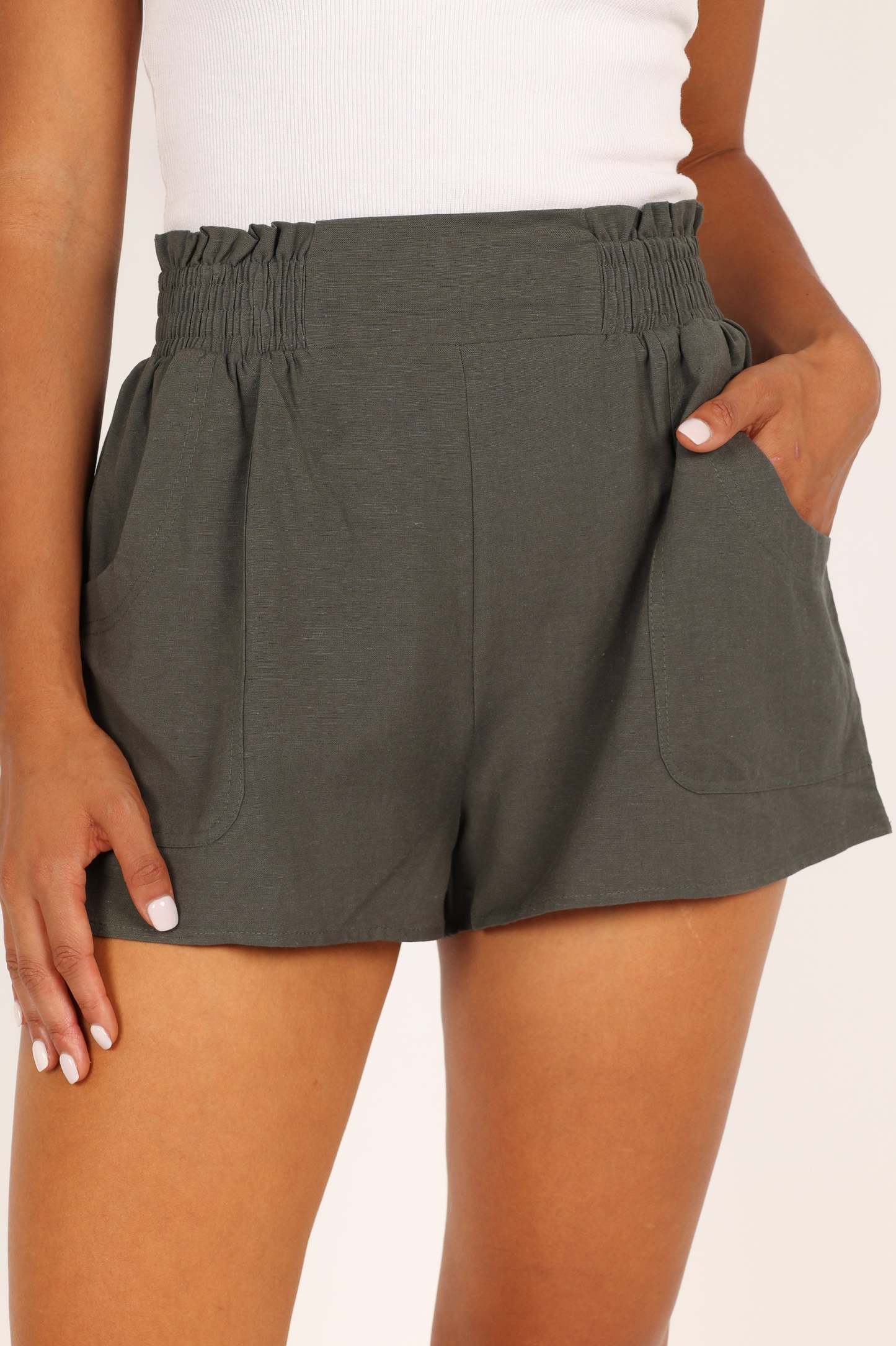 Maggie Shorts - Olive-Sunny Prom