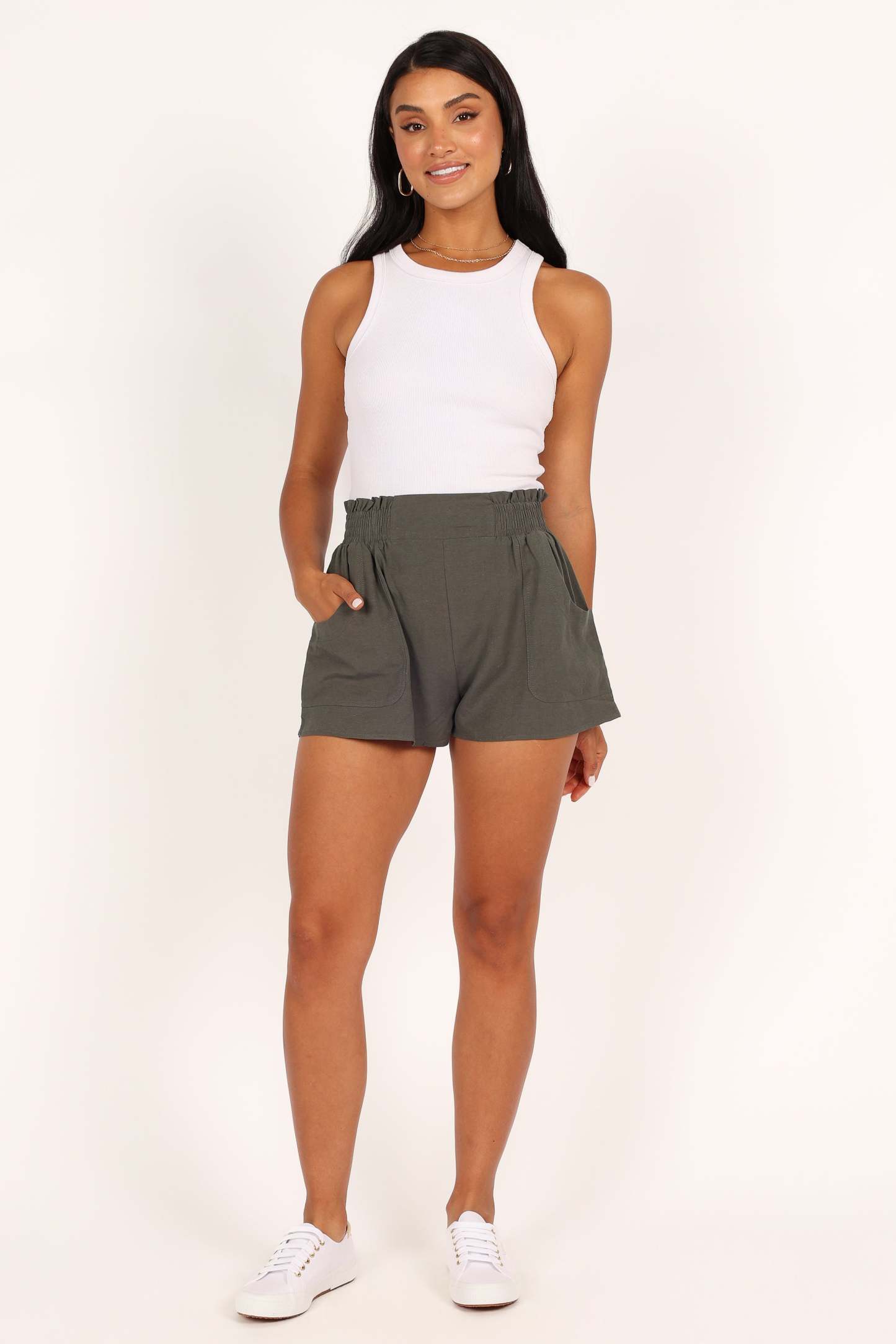 Maggie Shorts - Olive-Sunny Prom