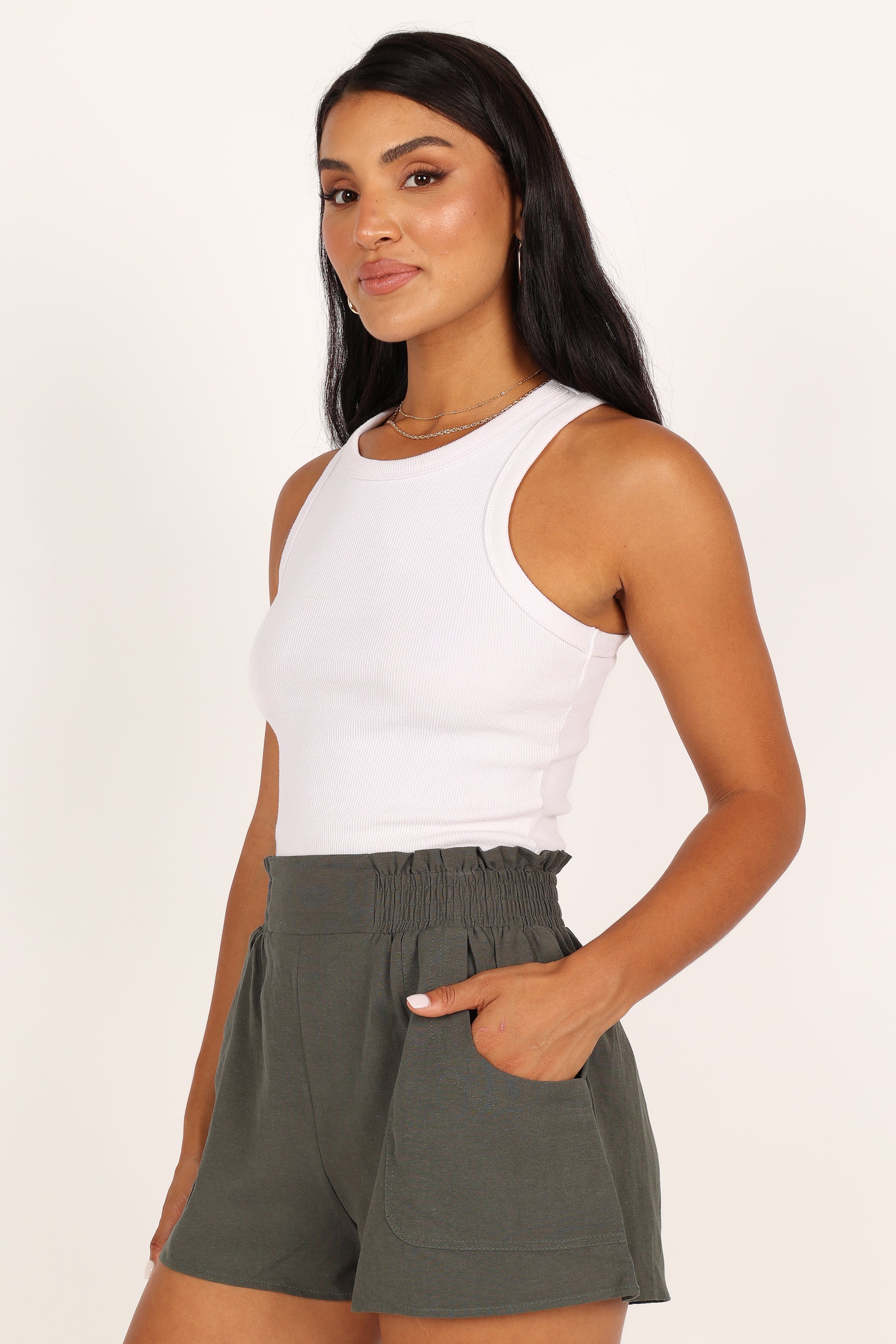 Maggie Shorts - Olive-Sunny Prom