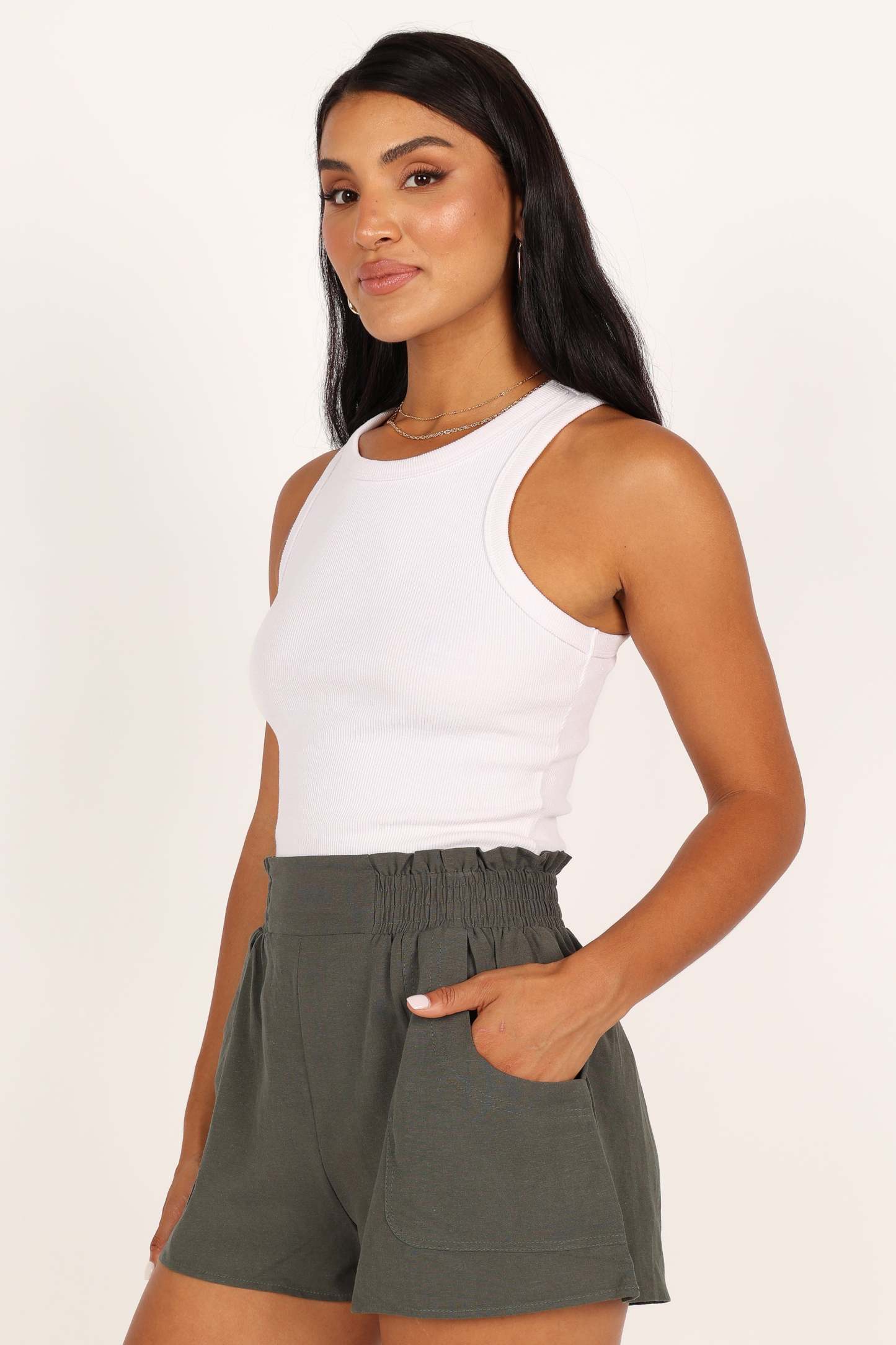 Maggie Shorts - Olive-Sunny Prom