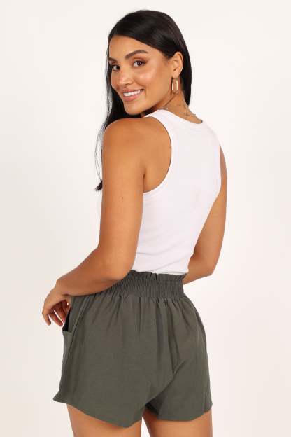 Maggie Shorts - Olive-Sunny Prom