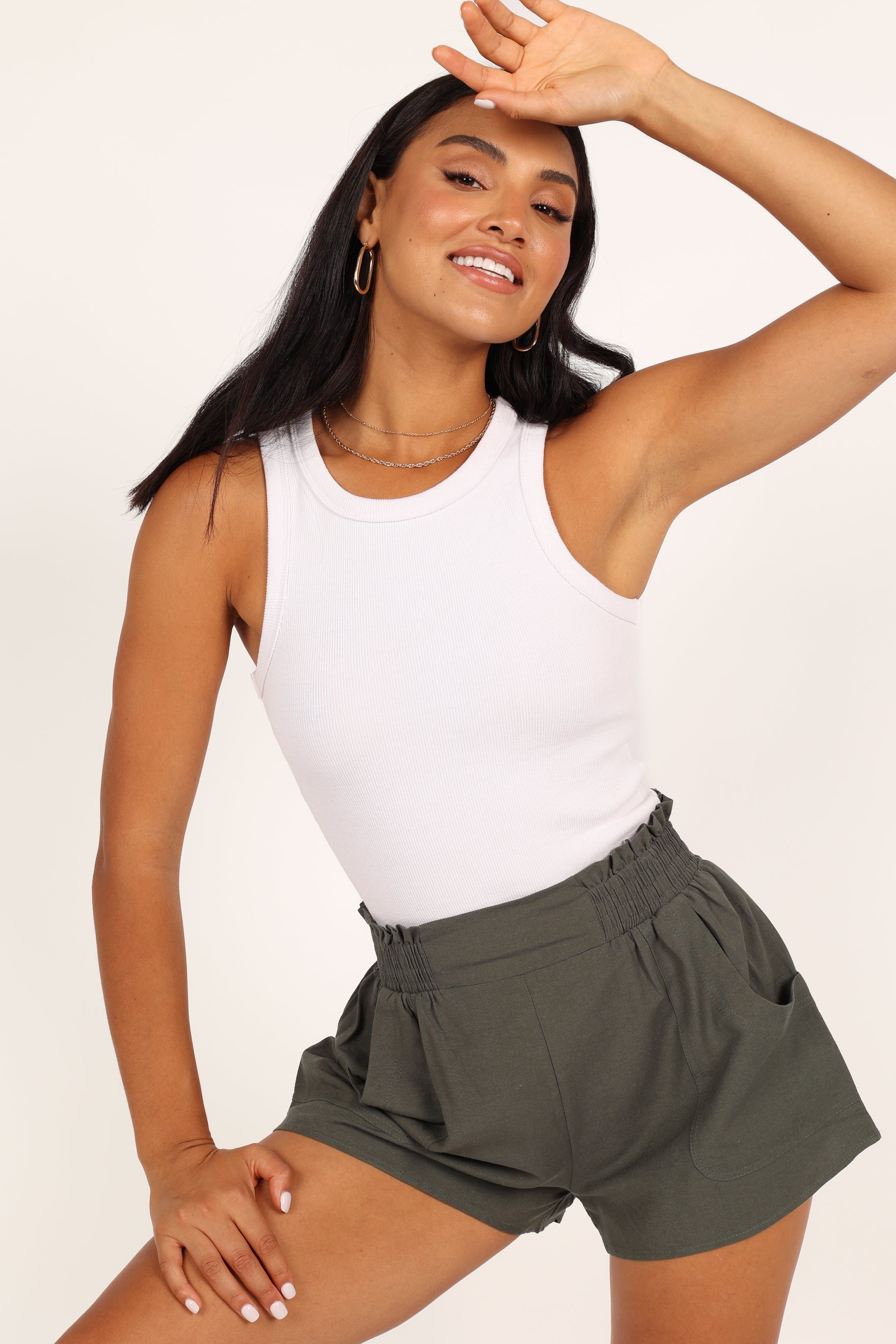 Maggie Shorts - Olive-Sunny Prom