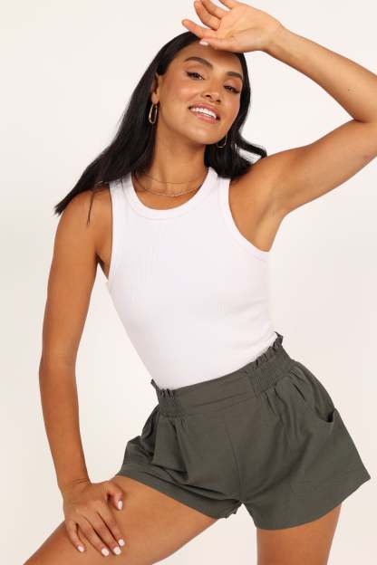 Maggie Shorts - Olive-Sunny Prom