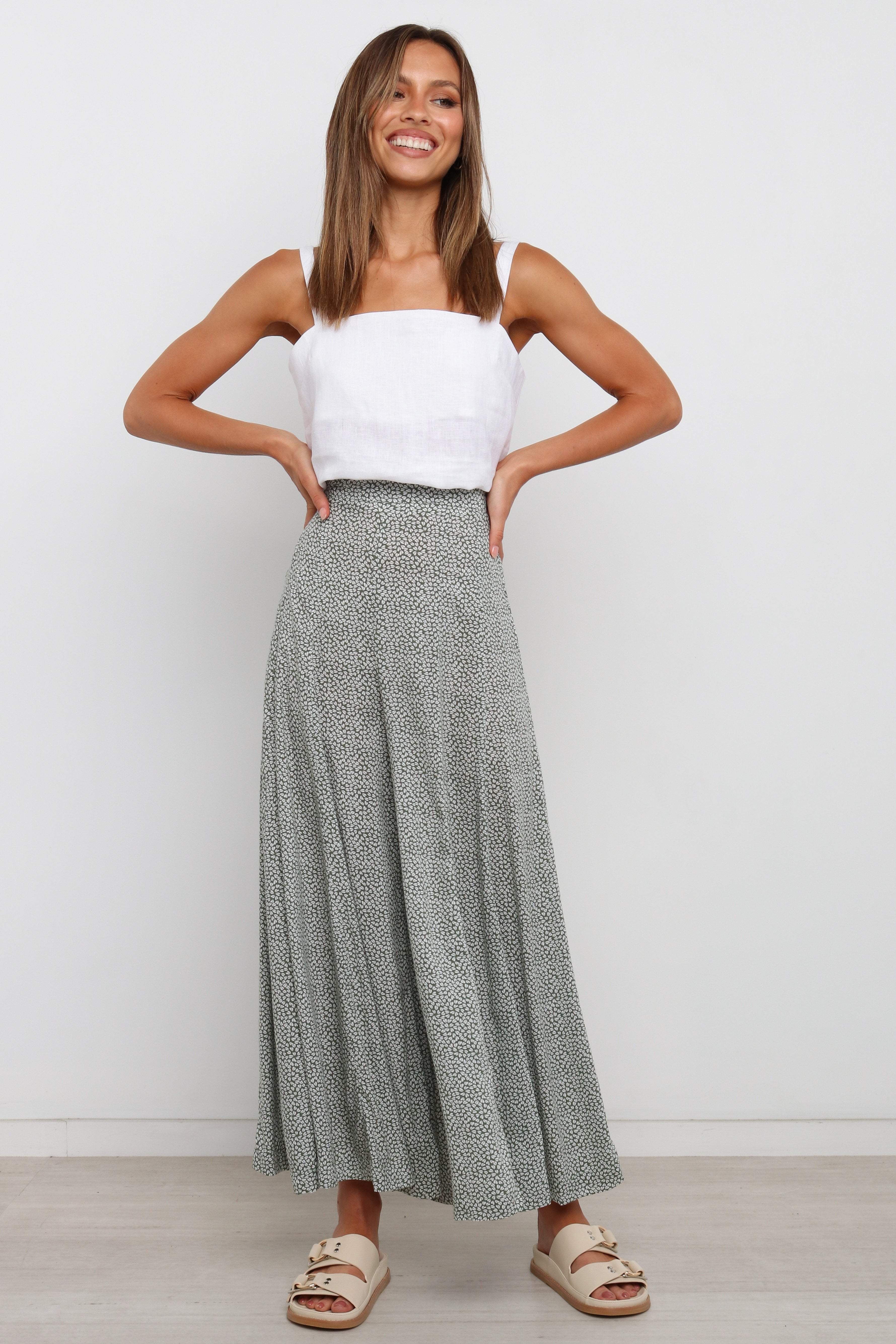 Neveah Pant - Green-Sunny Prom