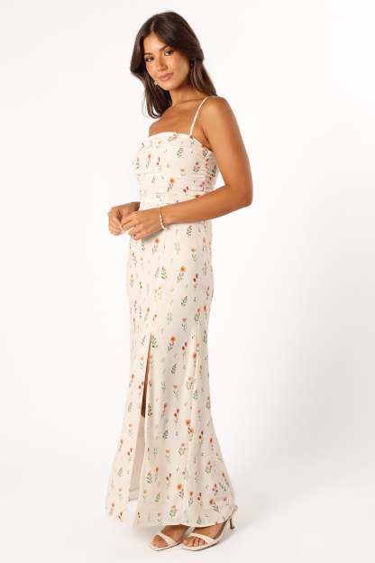 Ariel Maxi Dress - Ranala Print-Sunny Prom