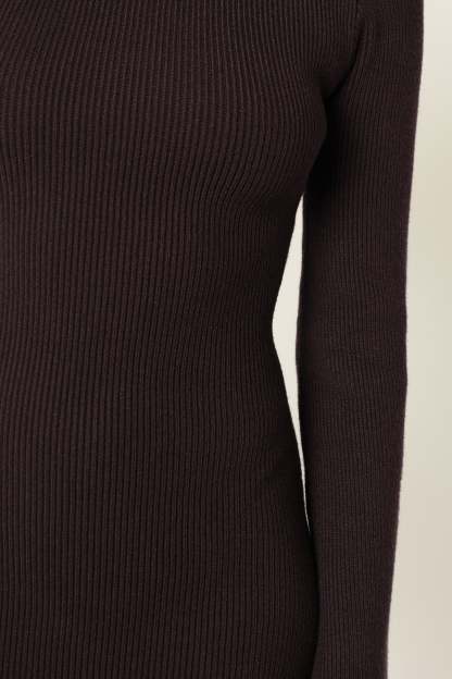 Astor Long Sleeve Midi Dress - Plum-Sunny Prom