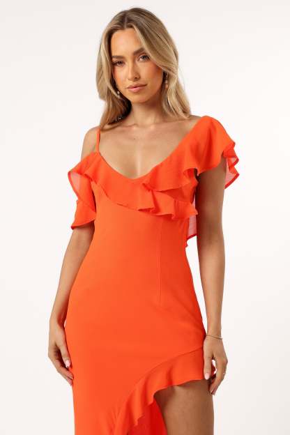Dalia Maxi Dress - Tangerine-Sunny Prom