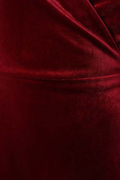Darby Long Sleeve Midi Dress - Burgundy-Sunny Prom