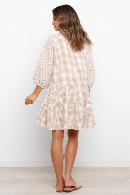 Daria Dress - Beige-Sunny Prom