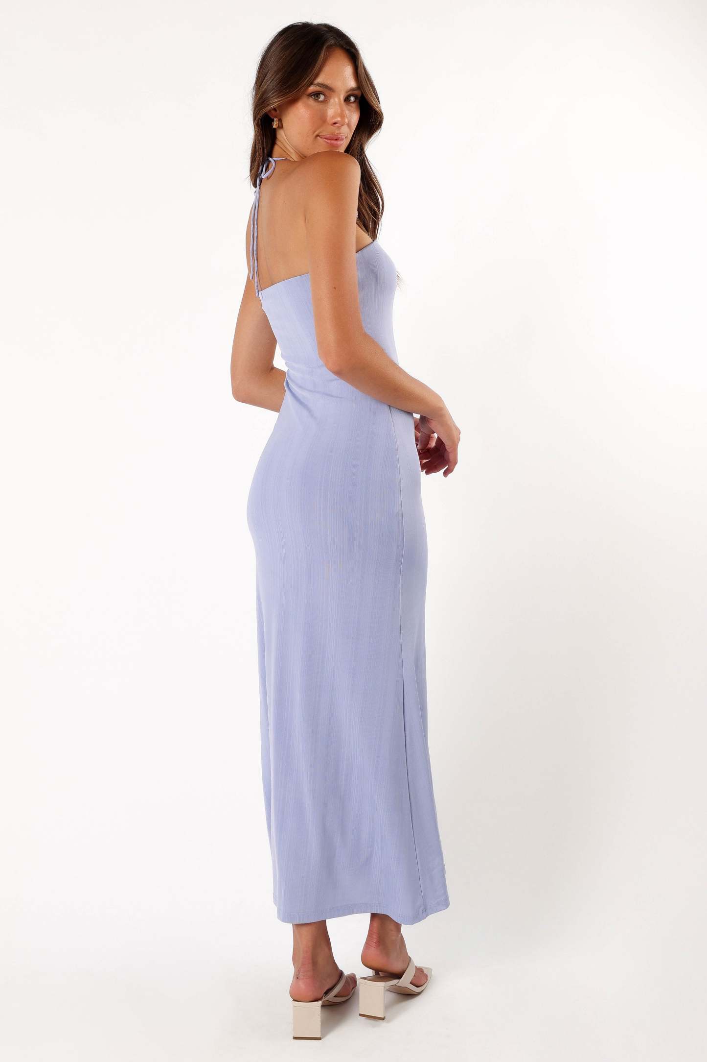 Declan Halterneck Maxi Dress - Blue-Sunny Prom