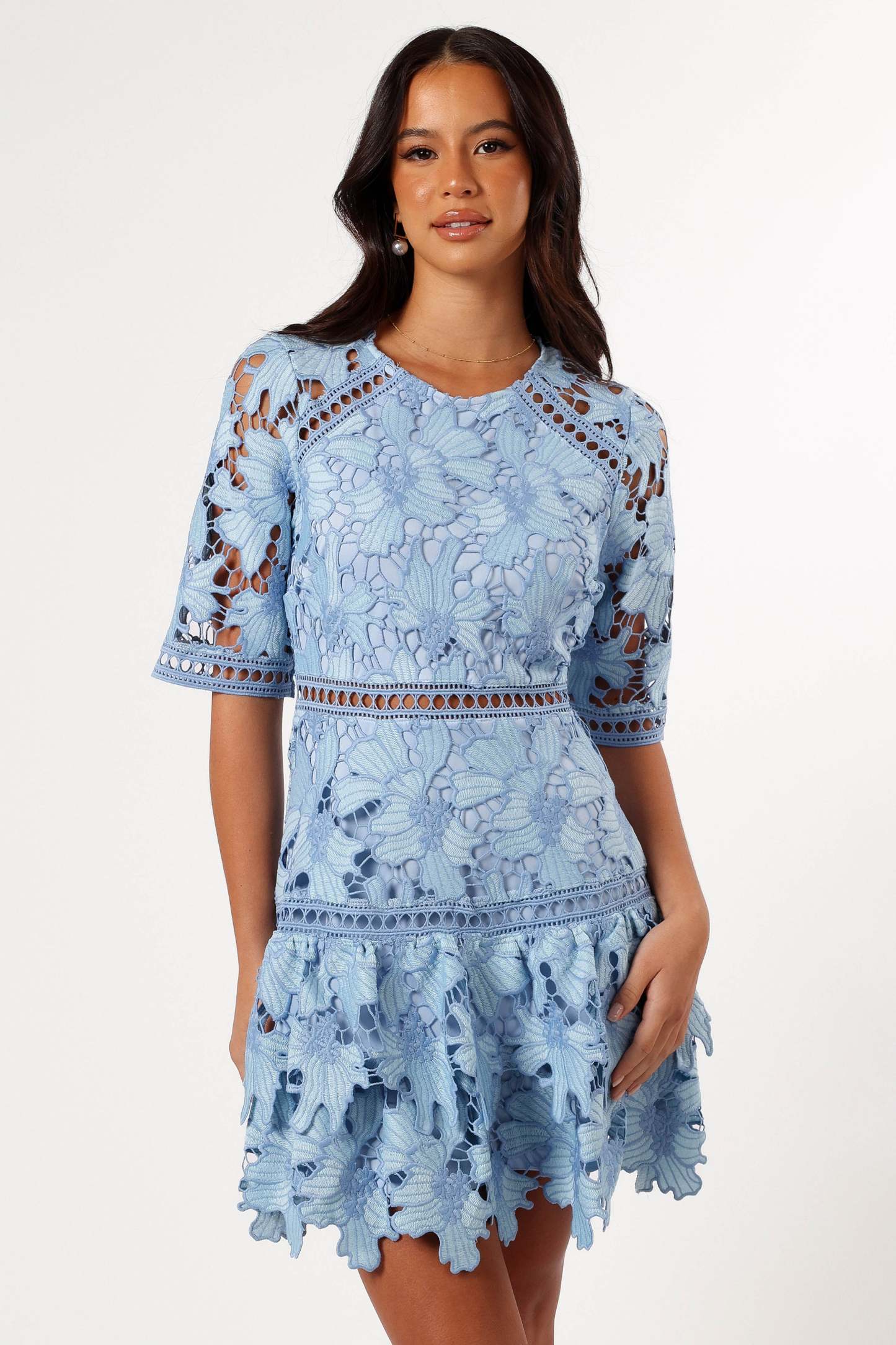 Destan Mini Dress - Blue Multi-Sunny Prom