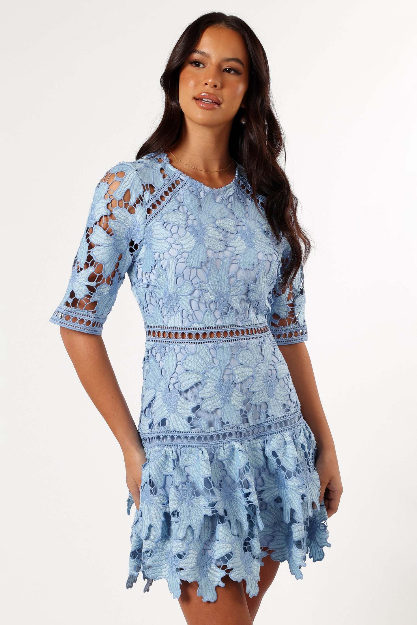 Destan Mini Dress - Blue Multi-Sunny Prom
